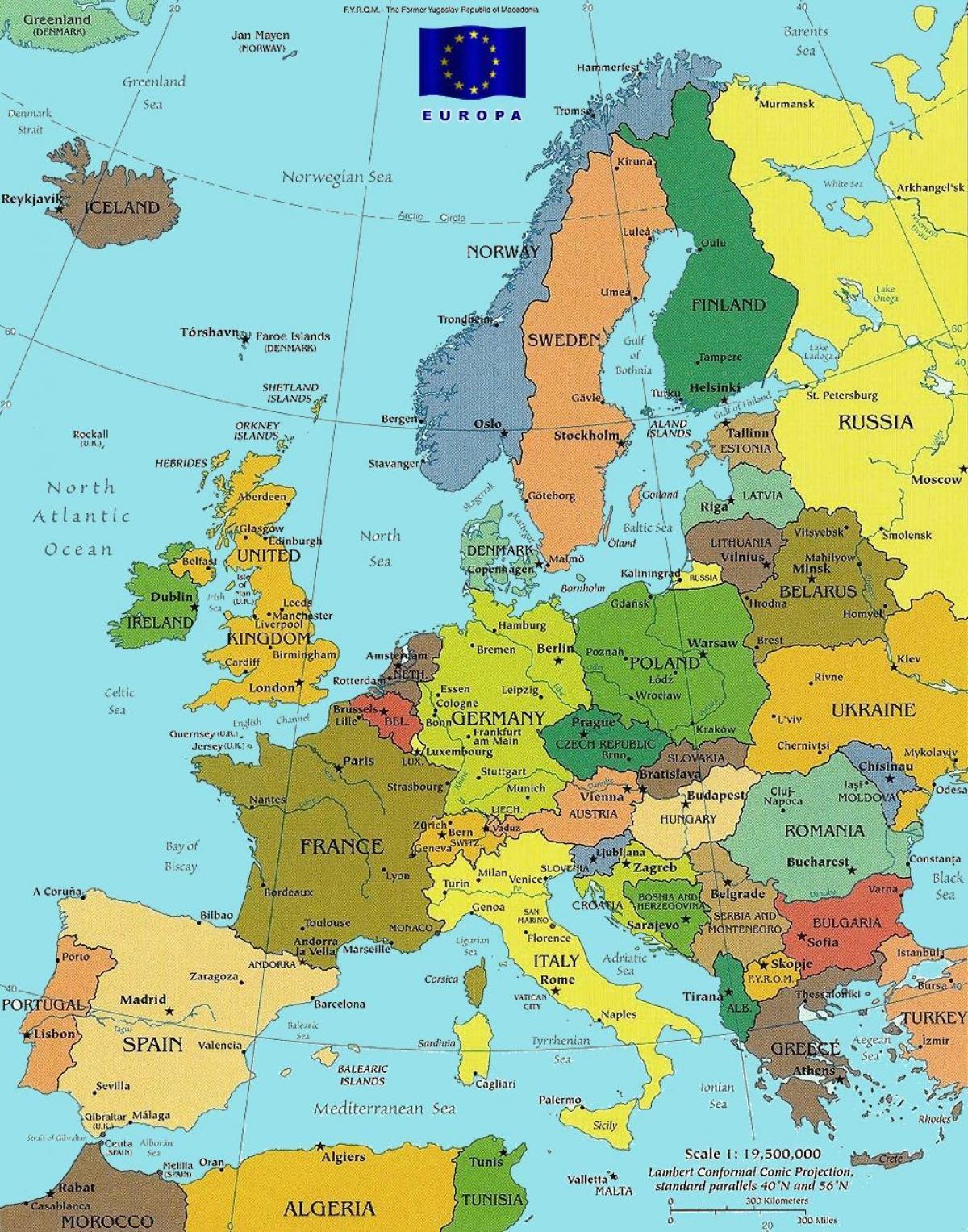 kort af búdapest í evrópu