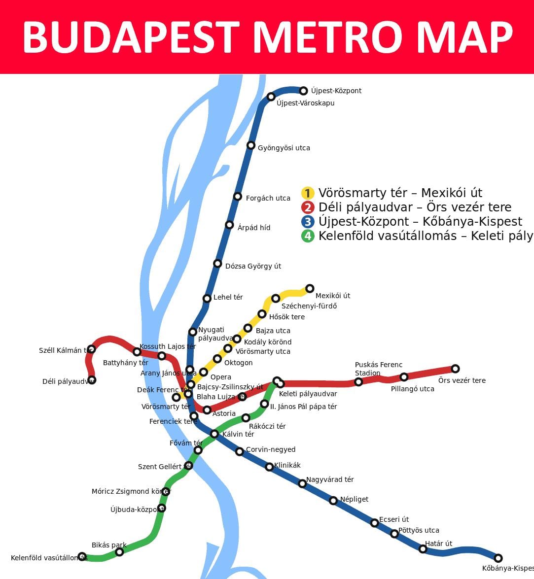 kort af búdapest keleti