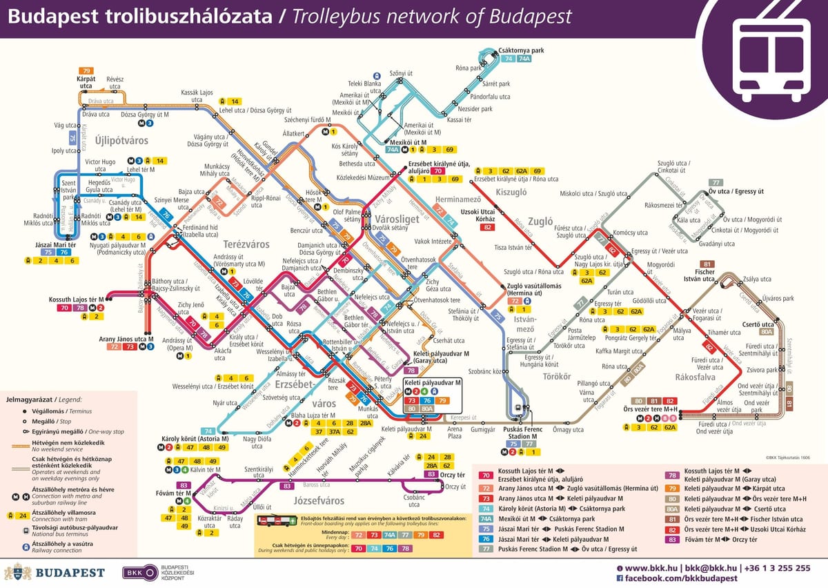 kort af búdapest rafknúnum
