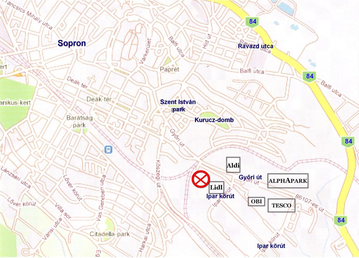 kort af lidl búdapest