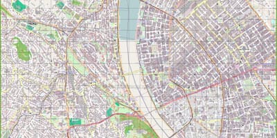 Götukort búdapest ungverjaland