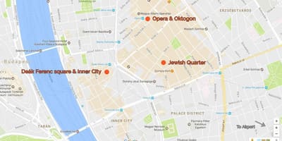 Kort af deak veldi búdapest