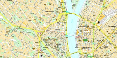 Búdapest miðju kort